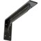 Ekena Millwork Embrey Steel Bracket, Antiqued Silver 2"W x 12"D x 5 1/4"H BKTM02X12X05EBASV - alternate 1